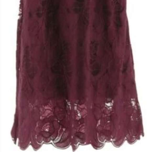 NWT ISAAC MIZRAHI‎ LACE FLUTTER SLV SHEATH DRESS 12 - Picture 4 of 11